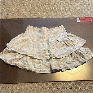 Universal Thread Cream Tiered A-Line Skirt